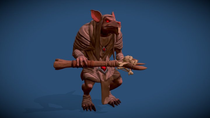 Warlock Rat 3D Model