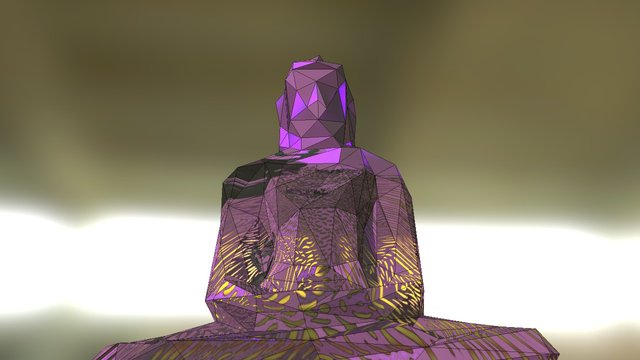 Phật Low-poly 3D Model