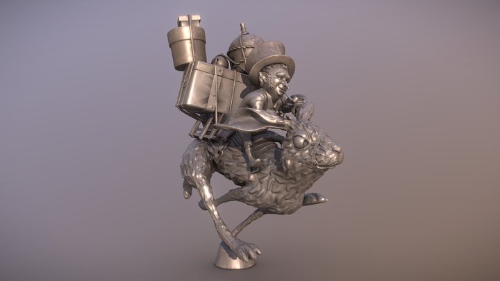 J.B. Monge  fan art 3D Model