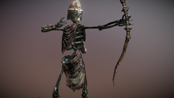 3DRT - Darkbones - skeleton - Archer 3D Model