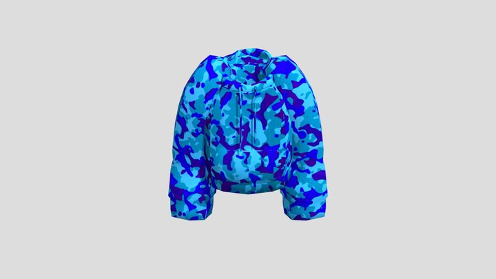 gorilla tag blue camo jacket – Kostenloses 3D-Modell STL