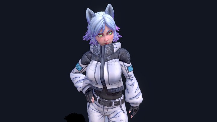 Yinan the Silver Wolf (WIP) 3D Model