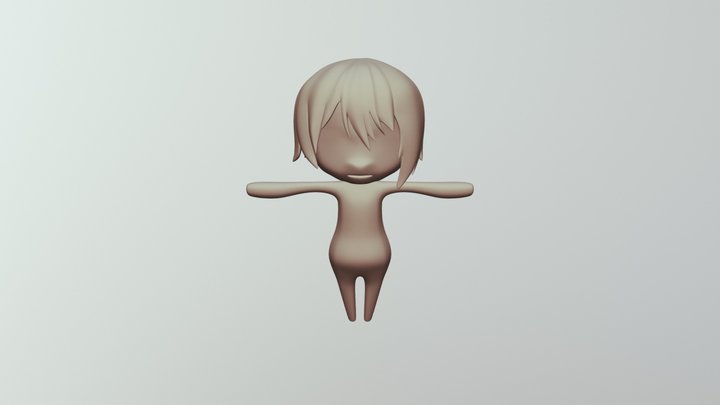 Chibi4-hair5-stage4-subhair3-bodystage5 3D Model