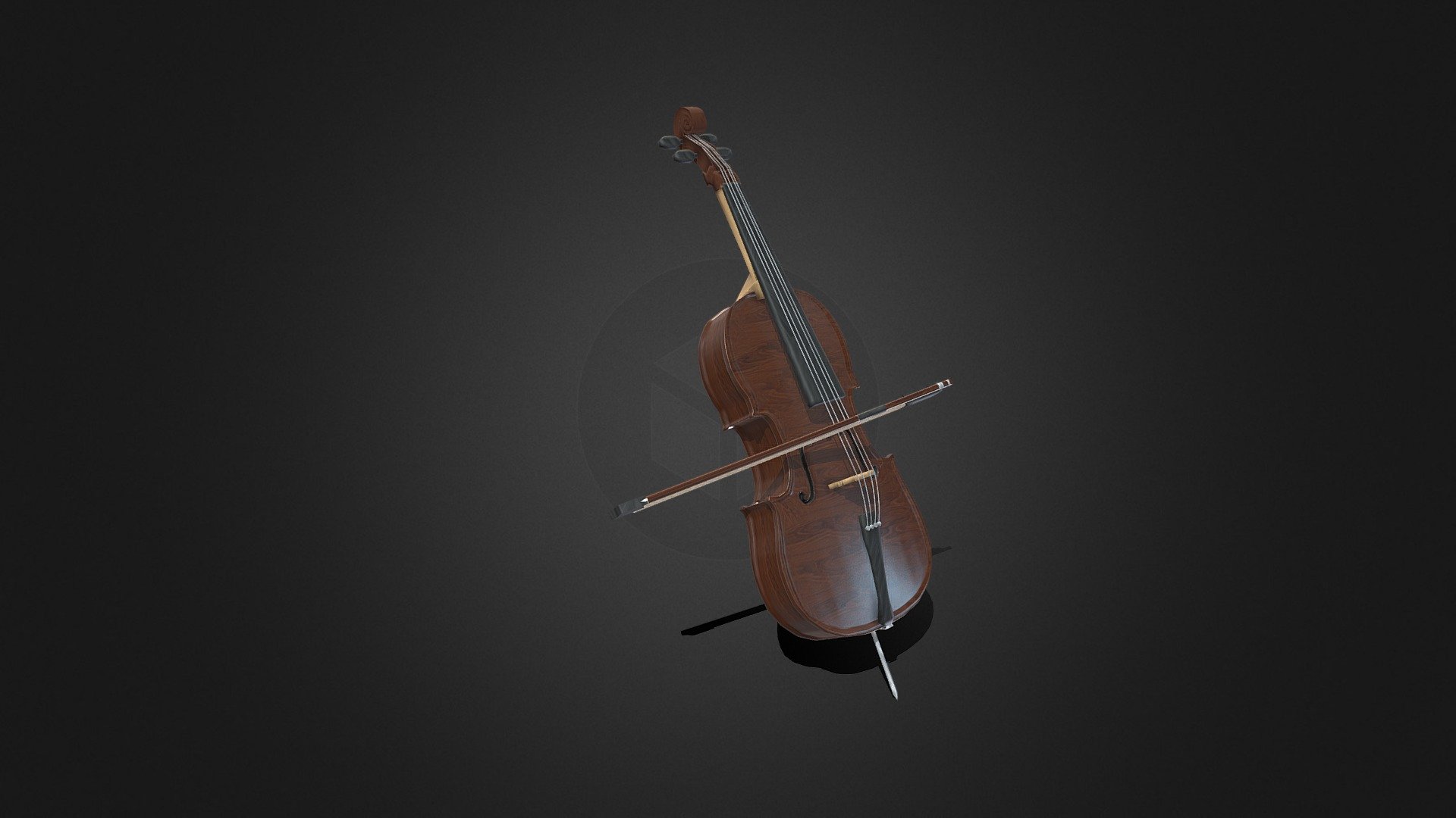 Cello Animated - 3D model by Dmitrijus Polonskis (@3dmi_pol) [b93c6ea ...