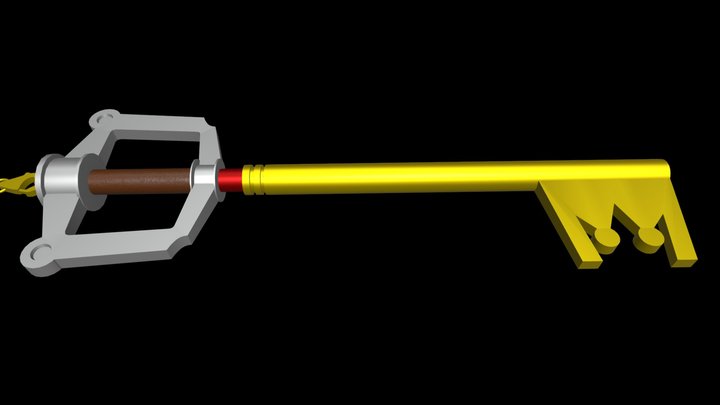 Kingdom Key D (Kingdom Heart) 3D Model