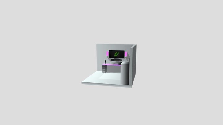 cuarto gamer 3D Model