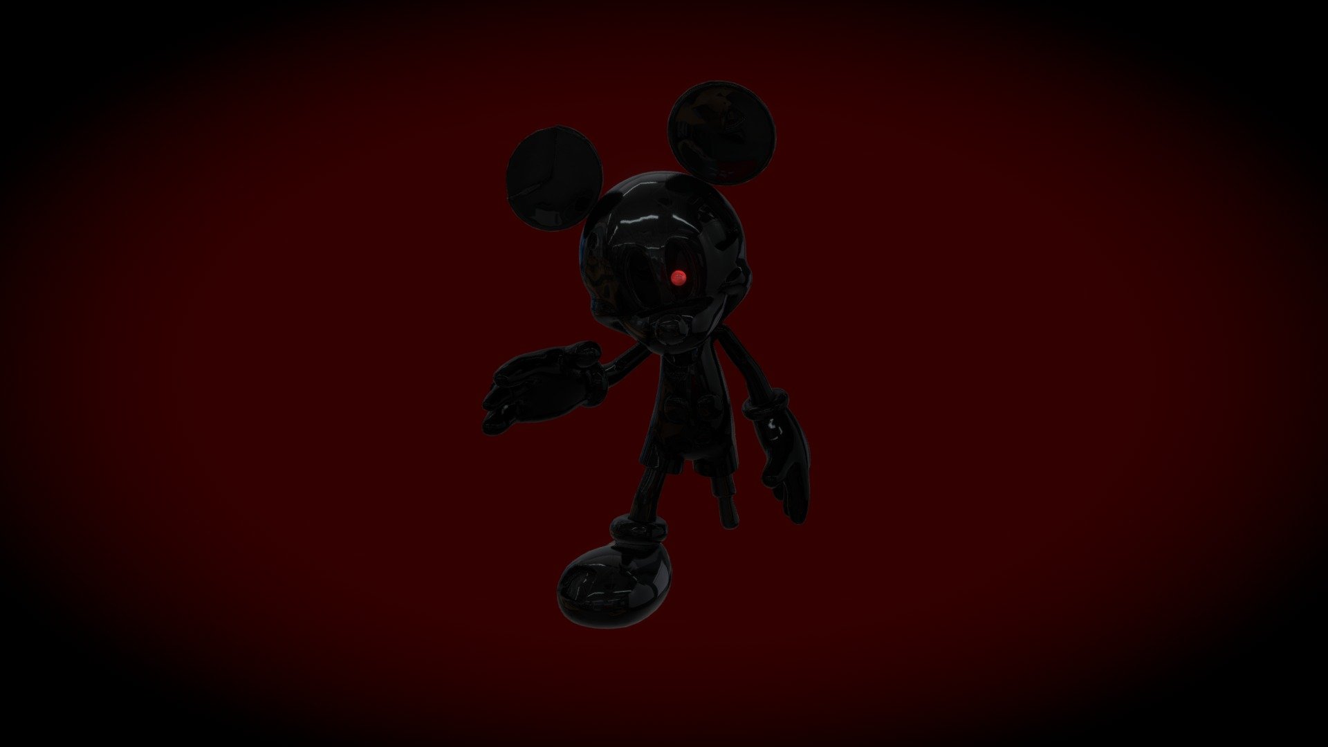 Decaying nightmare photo negative mickey remake