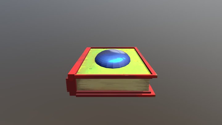 Low poly Book 3D Model