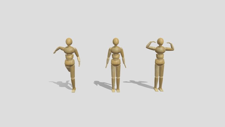 Character Block Out 3D Model