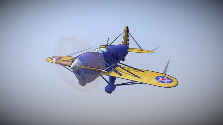DAE Flying Circus - Ryan ST-M 3D Model