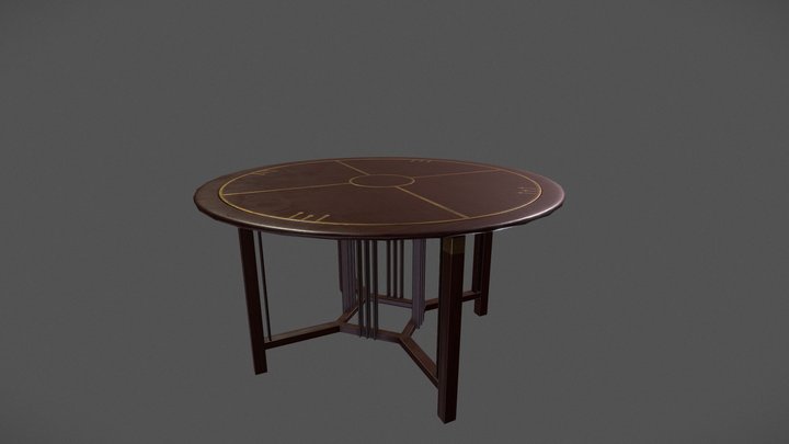 Low Poly Table 3D Model