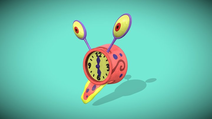 Gary the Snail Clock 3D Model