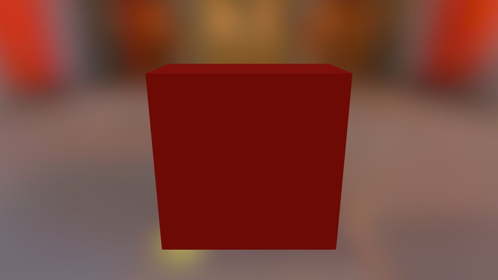 Red Puzzle Cube Part