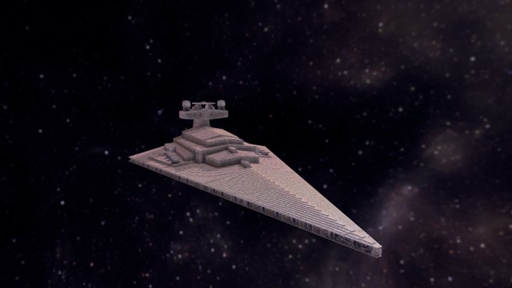 Imperial I-class Star Destroyer (Minecraft) 3D Model