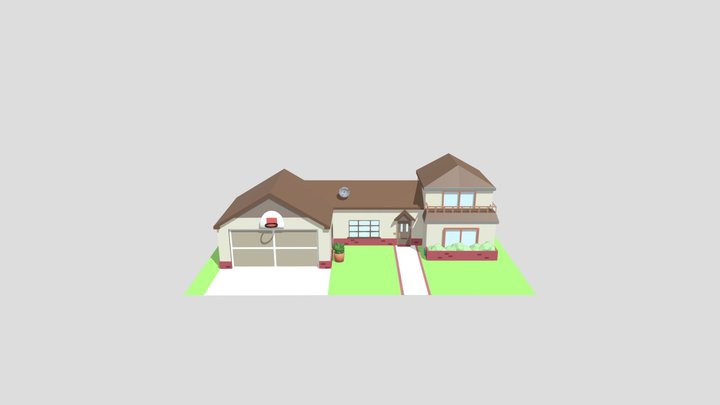 Smith House - Rick and Morty House (Full) 3D Model