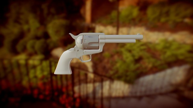 Revolver Colt NEW 3D Model
