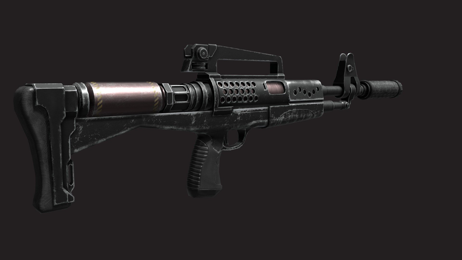 Pneumatic Rifle - Download Free 3D model by Hax Lee (@hax_lee) [b9445e3 ...