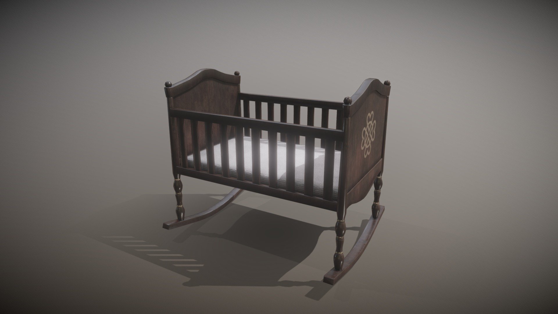 Old Baby Crib Download Free 3D model by Rukas (rukasskirkevicius