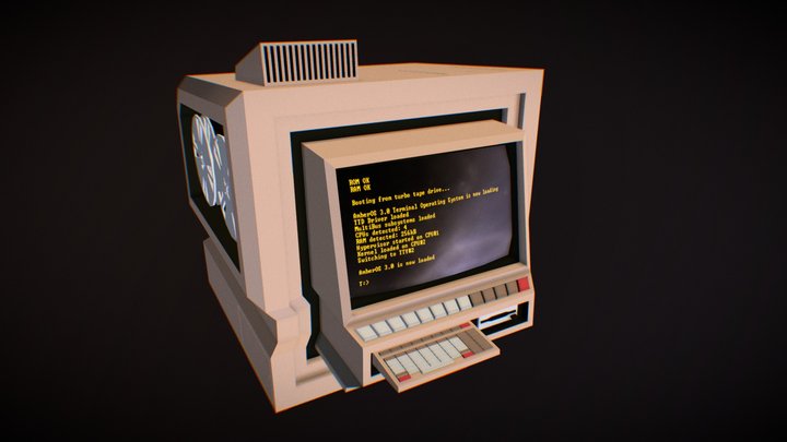 Quadronic 250 - computer that never existed 3D Model