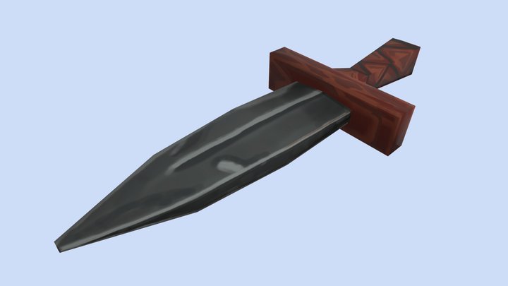 Stylized dagger 3D Model