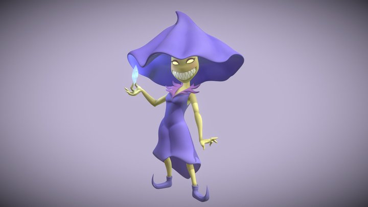 Evil Mushroom Monster 3D Model
