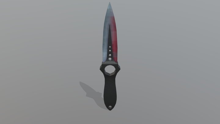 Skeleton knife CSGO 3D Model