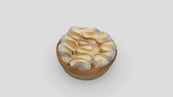 Lemon Meringue Pie 3D Model