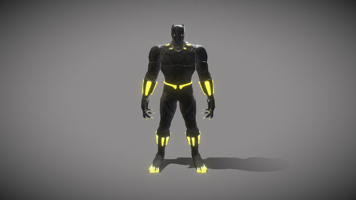 Black Panther 3D Model