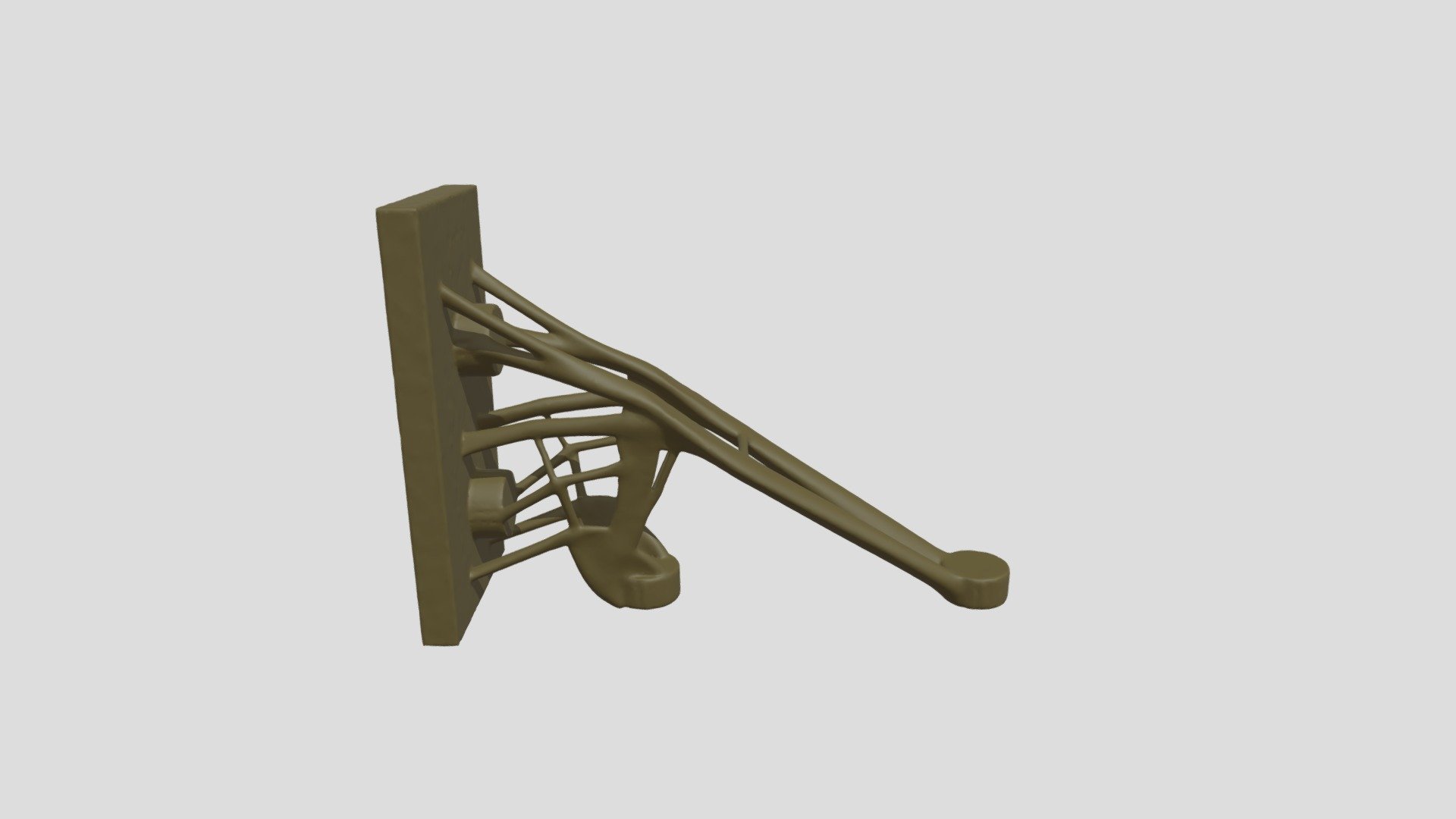 Shelf Bracket Generative Design 2 3D model by peter.mitrev0057