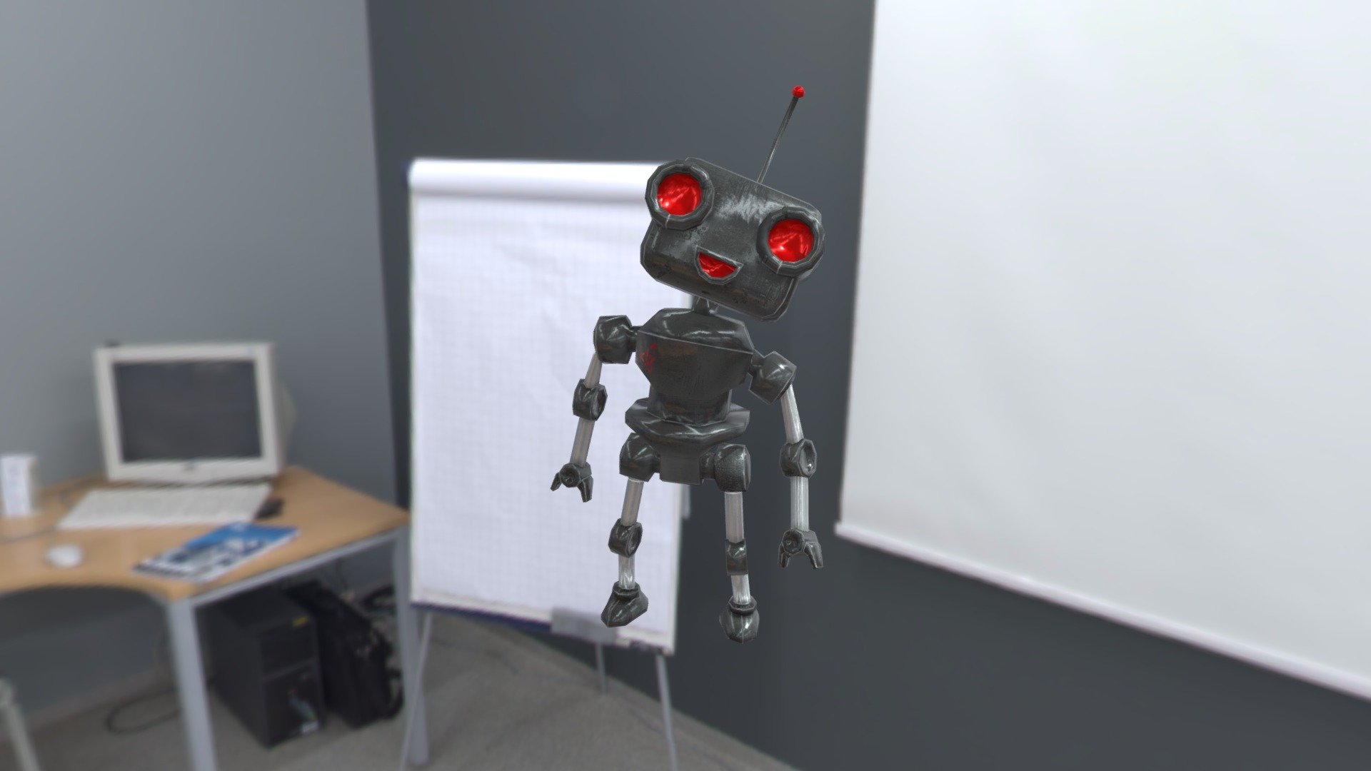 happy little robot