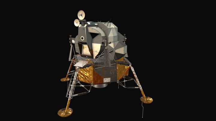 LunarModule PBR 3D Model