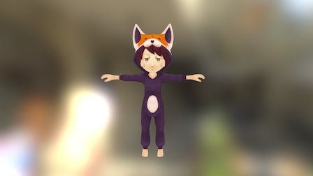 Newgrounds oc draft JKTV 3D Model