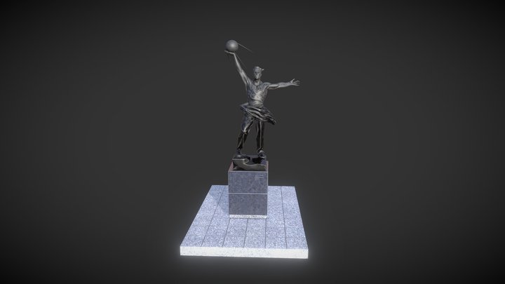 Памятник Первому Спутнику г.Москва №104 3D Model