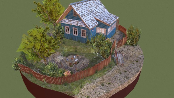 DAE Diorama - Grandma's House 3D Model