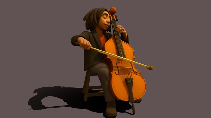 The  Cellist – Free 3D Model STL