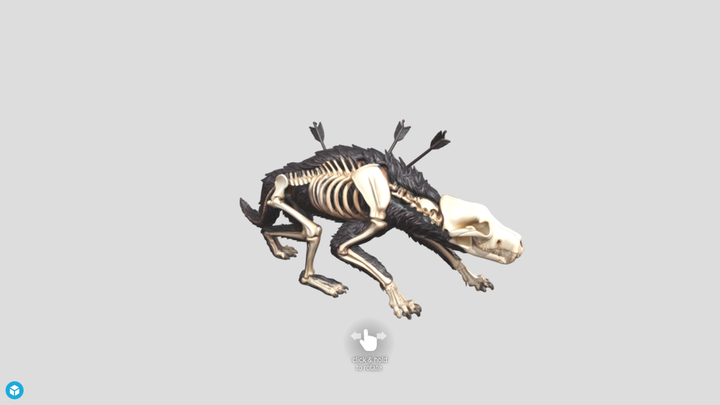 Skeletal Hound Sculpture - Hyper3D vs SupaVoxel