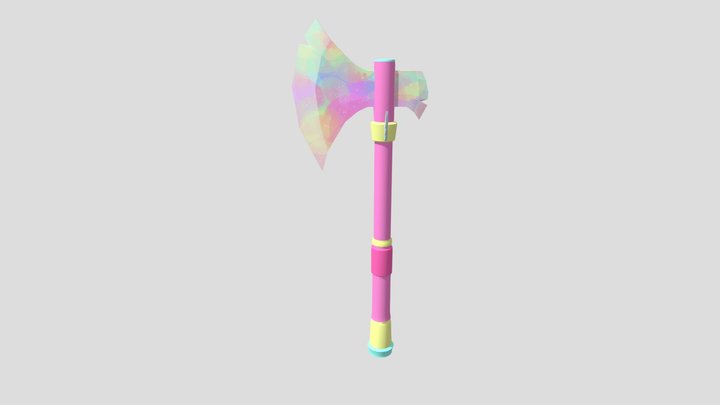 Sparkly Axe 3D Model