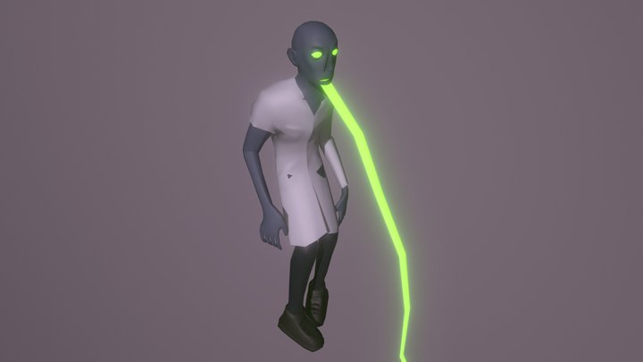 Deadline: Acid/Grabber Zombie 3D Model