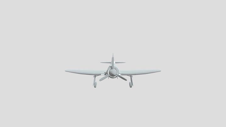 Low Poly Hawker Tempest Mkii – Free 3D Model STL