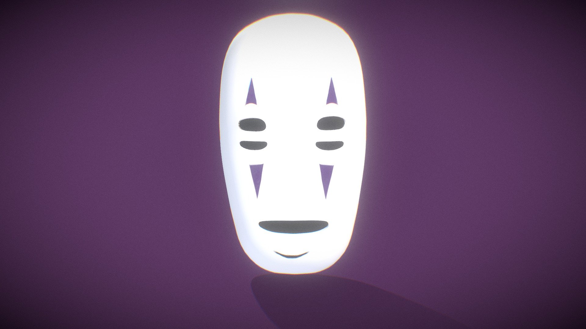 Nameless spirit mask ( Spirited Away) - 3D model by Culebrass_art ...
