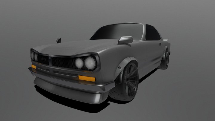 Nissan Skyline 2000 gtr 3D Model