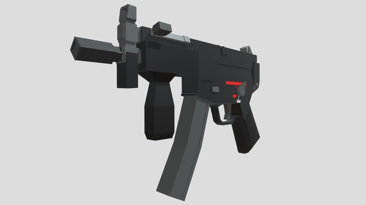 HK MP-5K PDW 3D Model