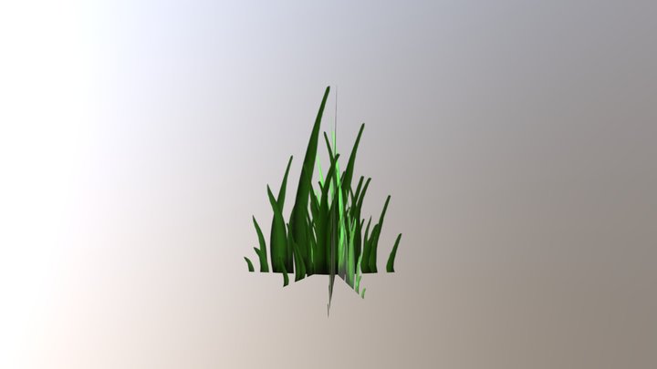 Grass Clump 3D Model