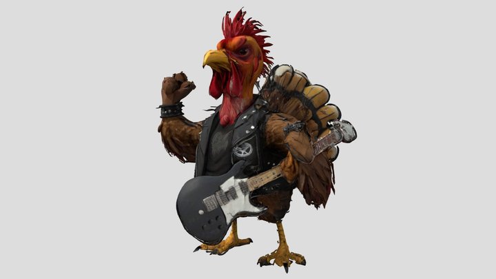 Punk Turkey – Kostenloses 3D-Modell STL