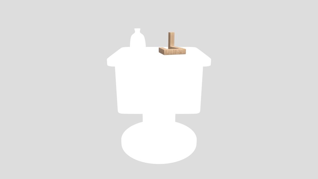 Colored Wooden Bedside Table
