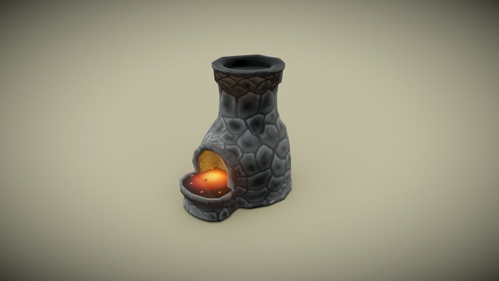 Mediaval Furnace 3D Model