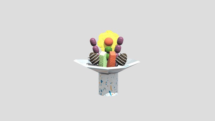 Fruit Bouquet 3D Model