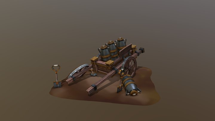 [Student Work] The dwarf's work tools 3D Model