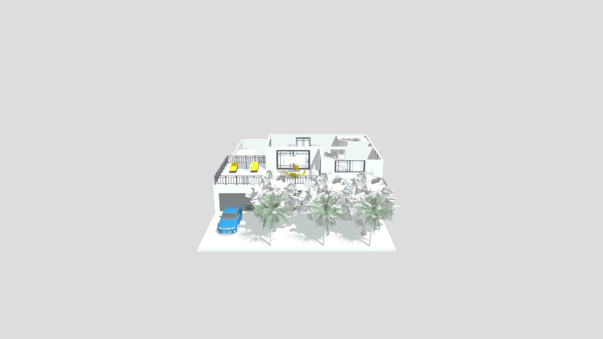Maison 1 chambre — Sketchfab embed 3D viewer