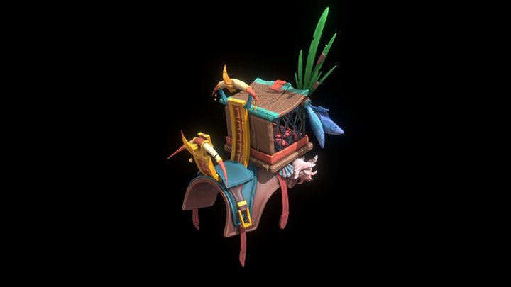 Adventurer's saddle 3D Model